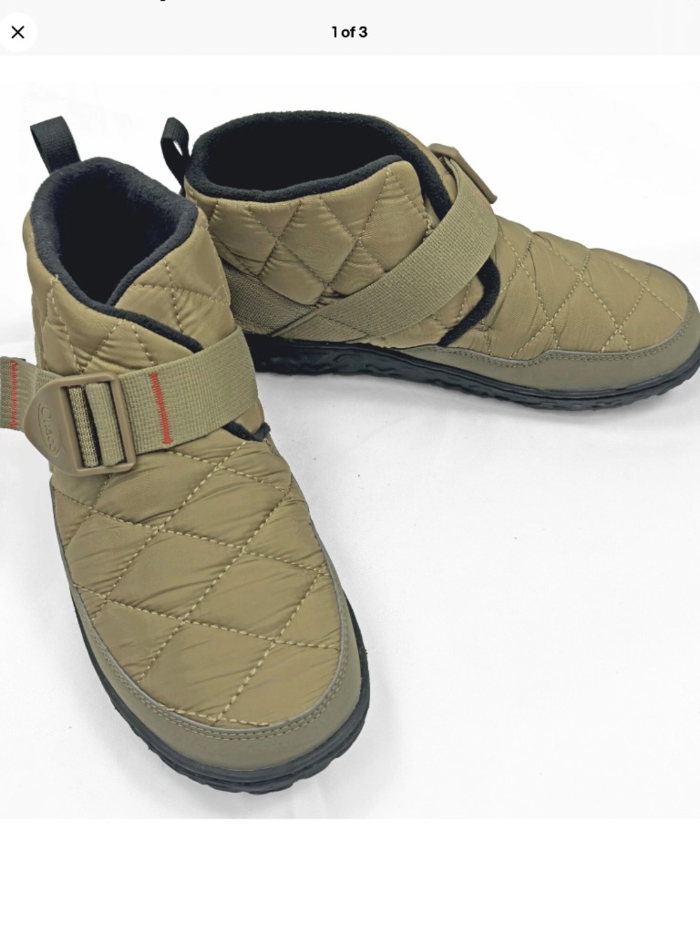 CHACO Rambo indoor outdoor ankle slipper Boots olive green SZ 12 comfy warm cozy